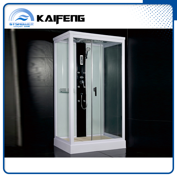 Compact Glass Shower House with Folding Seat